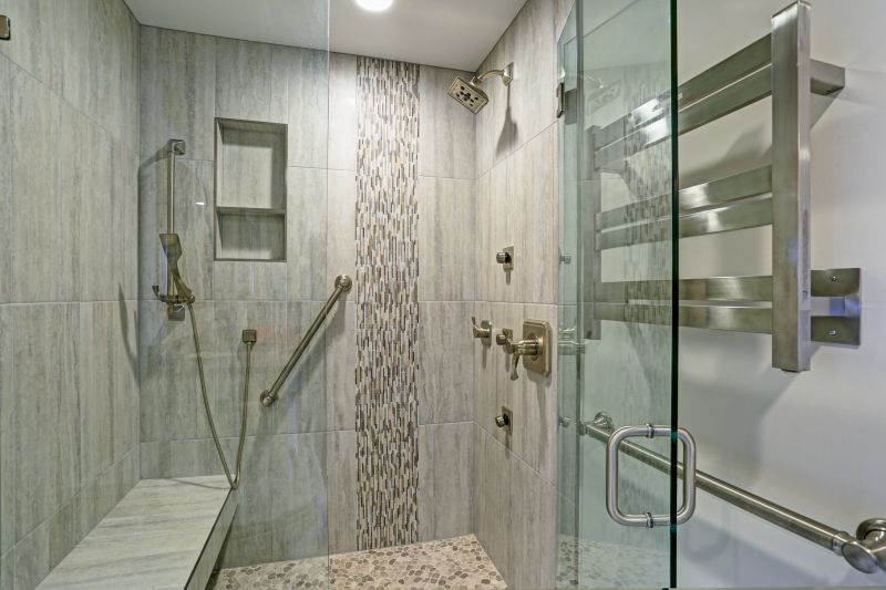 Minimalist Shower with Neutral Tones